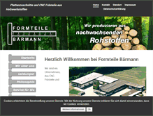 Tablet Screenshot of formteile-baermann.de